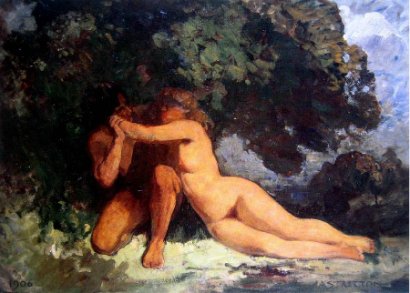 Venus and Adonis by Arthur Streeton